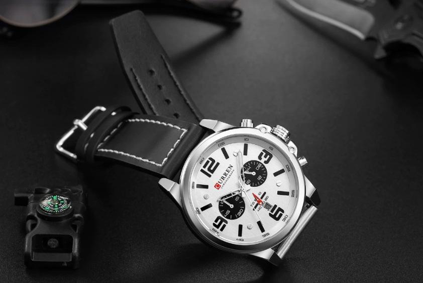 CURREN 8314 Men's Leather Straps Watch