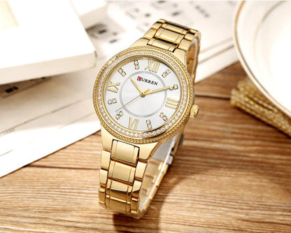 CURREN Couples Stainless Steel Watch