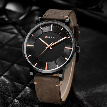CURREN 8332 Men's Leather Straps Watch