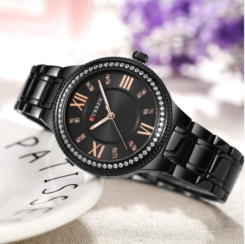 CURREN Couples Stainless Steel Watch