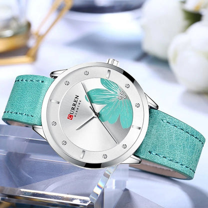 CURREN 9048 Women's Leather Straps Watch