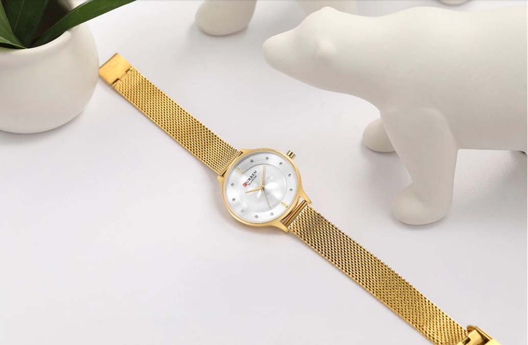 CURREN Couples Stainless Steel Watch
