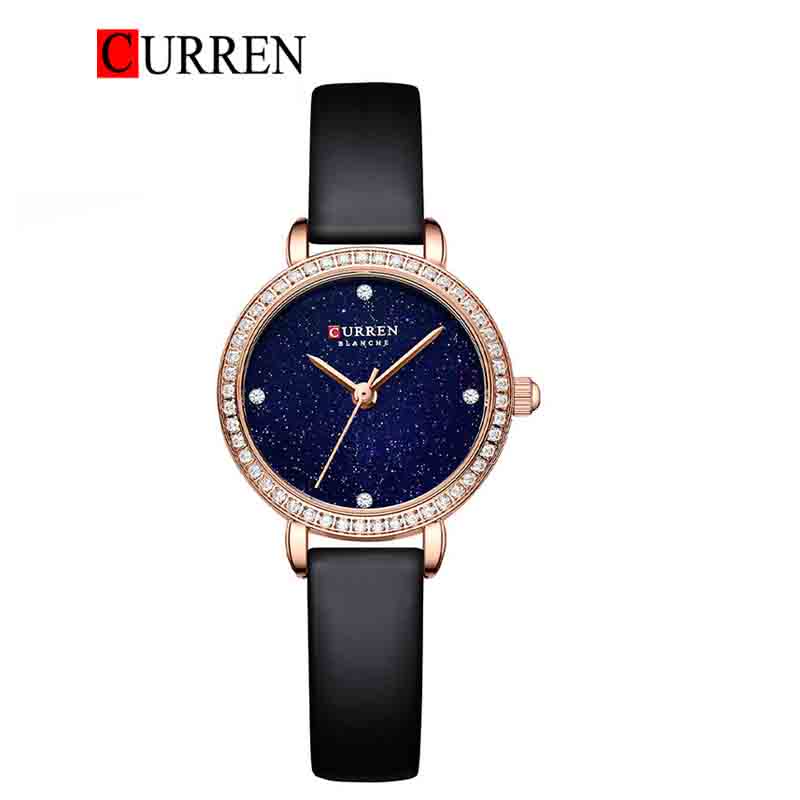 CURREN Original Brand Leather Straps Wrist Watch For Women With Brand (Box & Bag)-9083