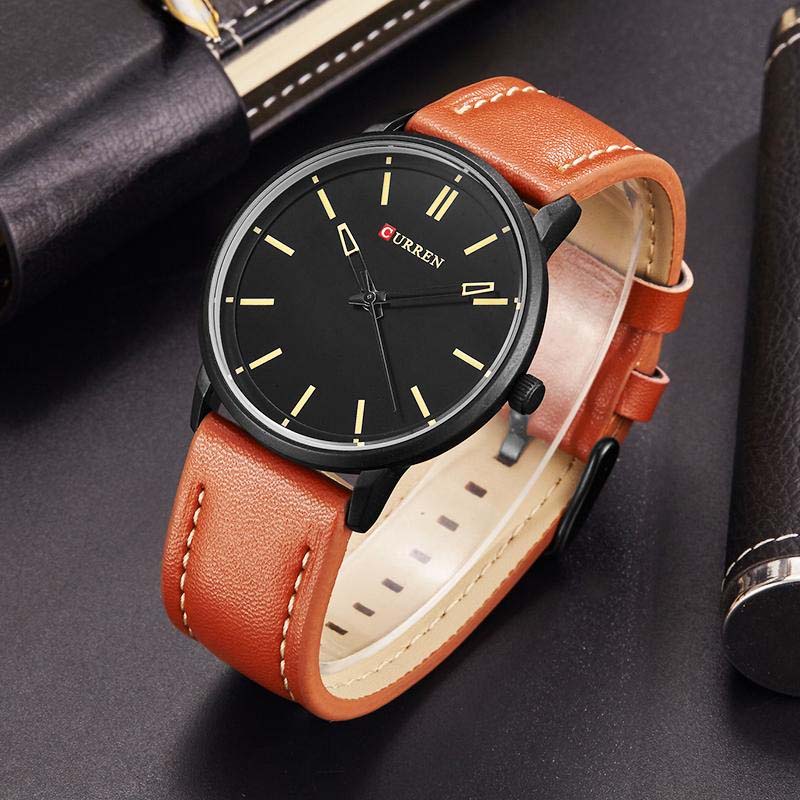 CURREN Original Brand Leather Straps Wrist Watch For Men With Brand (Box & Bag)-8233