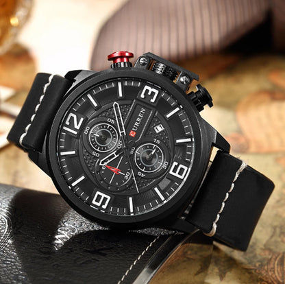 CURREN 8278 Men's Leather Straps Watch