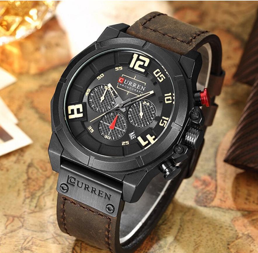 CURREN 8287 Men's Leather Straps Watch