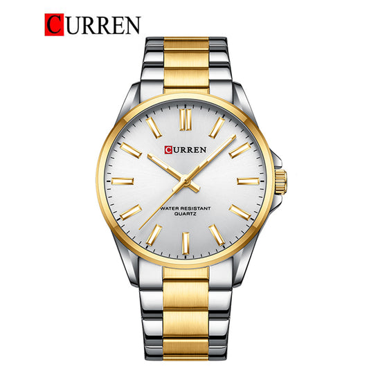 CURREN Original Brand Stainless Steel Band Wrist Watch For Men With Brand (Box & Bag)-9090