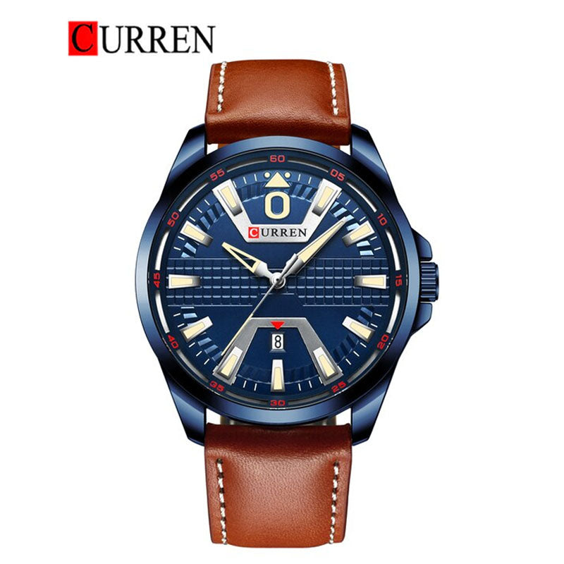 CURREN Original Brand Leather Straps Wrist Watch For Men With Brand (Box & Bag)-8379