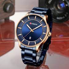 CURREN Couples Stainless Steel Watch