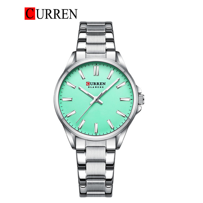 CURREN Original Brand Stainless Steel Wrist Watch For Woman With Brand (Box & Bag)-9090