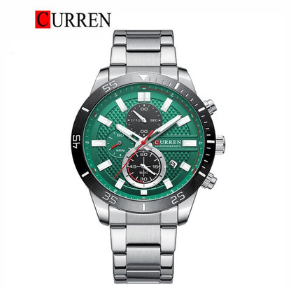 CURREN Original Brand Stainless Steel Band Wrist Watch For Men With Brand (Box & Bag)-8417