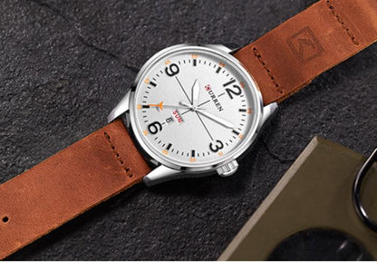 CURREN 8265 Men's Leather Straps Watch