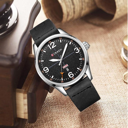 CURREN 8265 Men's Leather Straps Watch
