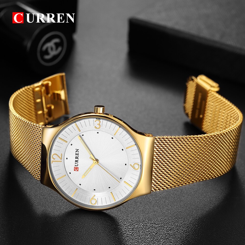 CURREN Couples Stainless Steel Watch