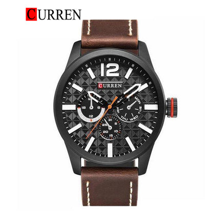 CURREN 8247 Men's Leather Straps Watch