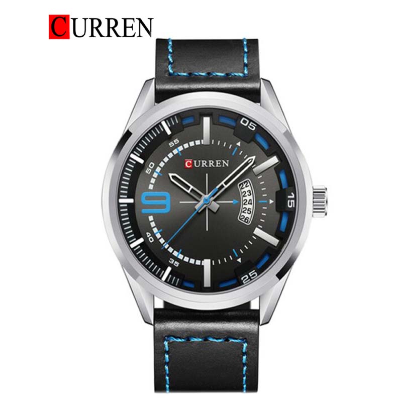 CURREN Original Brand Leather Straps Wrist Watch For Men With Brand (Box & Bag)-8295