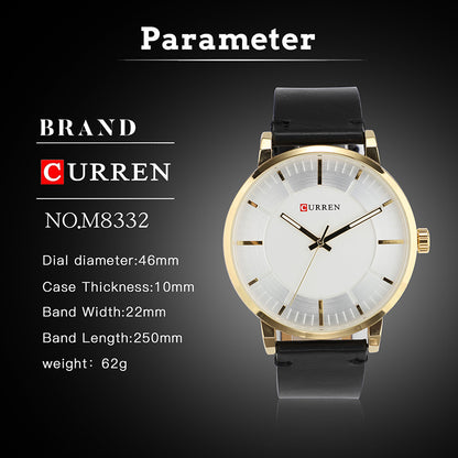 CURREN 8332 Men's Leather Straps Watch