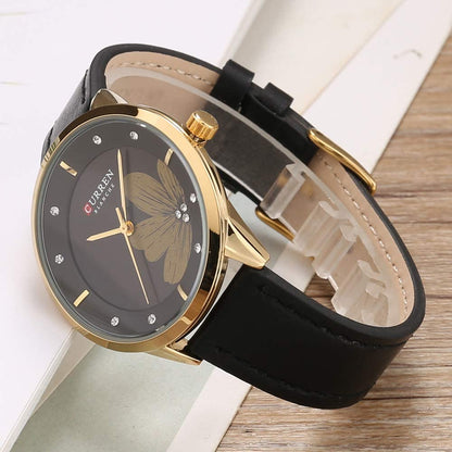 CURREN 9048 Women's Leather Straps Watch