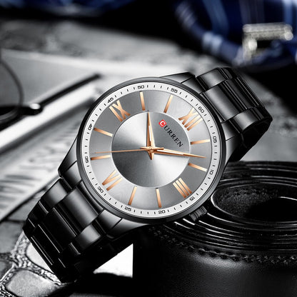 CURREN Couples Stainless Steel Watch