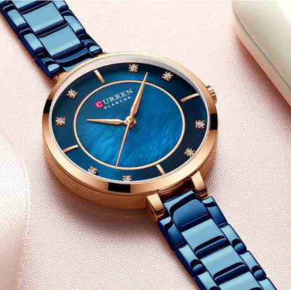 CURREN Couples Stainless Steel Watch