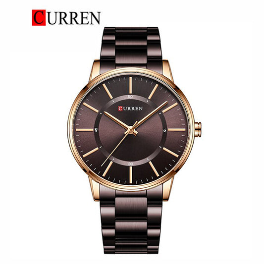 CURREN Original Brand Stainless Steel Band Wrist Watch For Men With Brand (Box & Bag)-8385