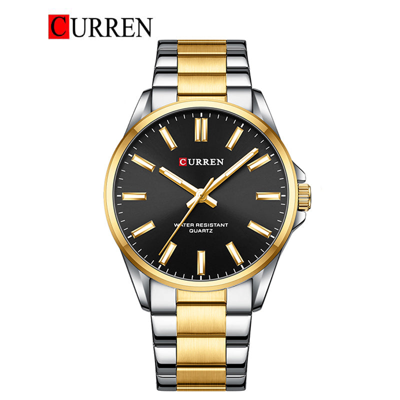 CURREN Original Brand Stainless Steel Band Wrist Watch For Men With Brand (Box & Bag)-9090
