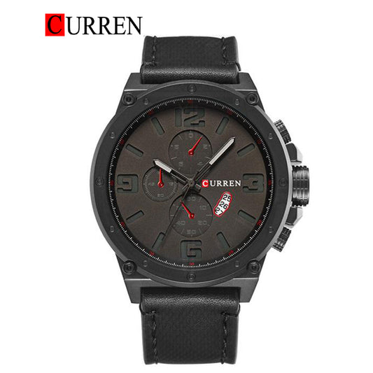 CURREN 8230 Men's Leather Straps Watch