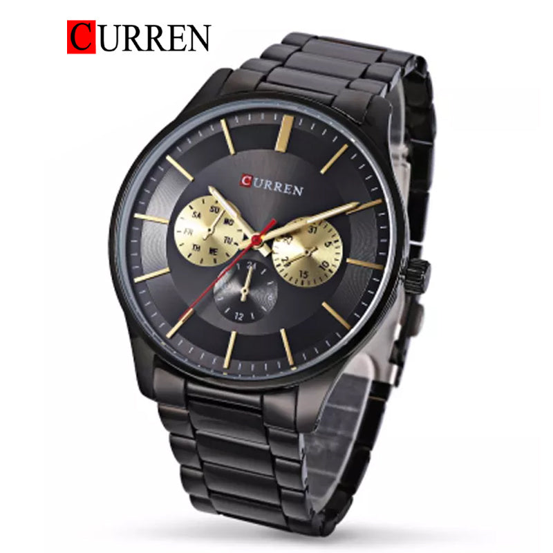 CURREN Original Brand Stainless Steel Band Wrist Watch For Men With Brand (Box & Bag)-8282