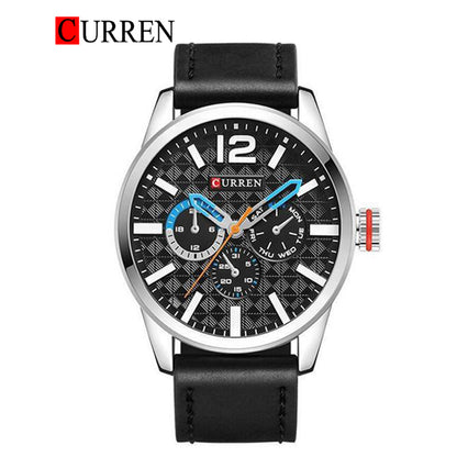 CURREN 8247 Men's Leather Straps Watch