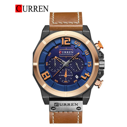 CURREN 8287 Men's Leather Straps Watch