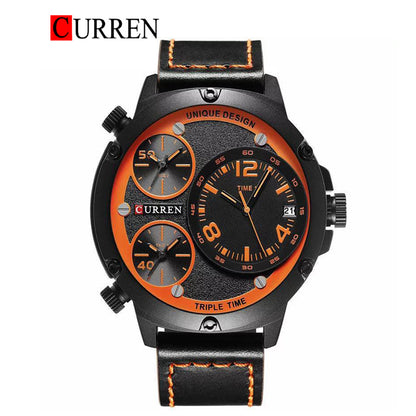 CURREN 8262 Men's Leather Straps Watch