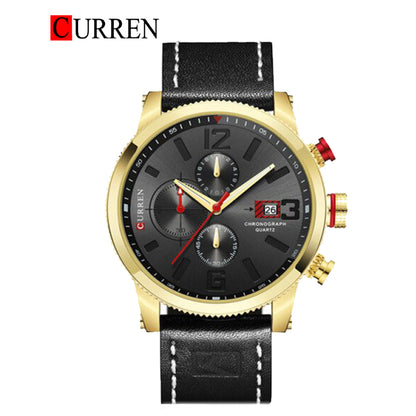 CURREN 8281 Men's Leather Straps Watch
