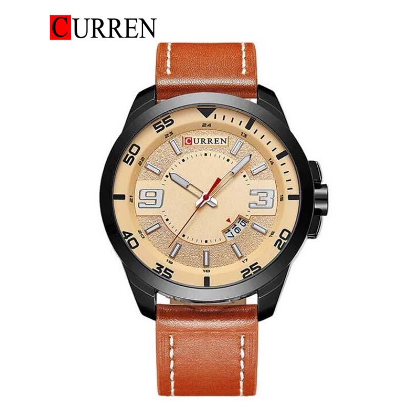 CURREN 8213 Men's Leather Straps Watch
