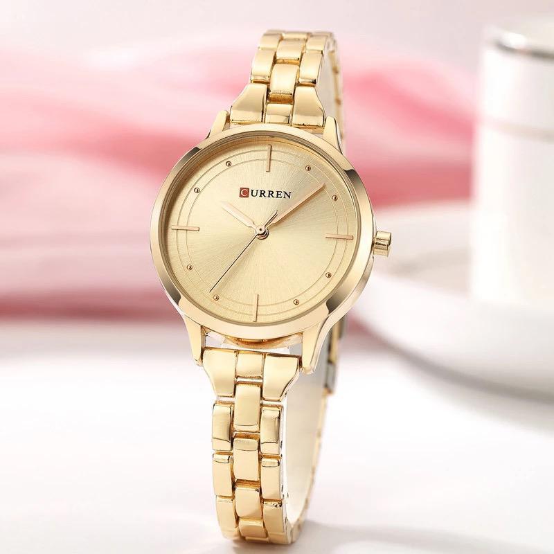 CURREN Original Brand Stainless Steel Band Wrist Watch For Women With Brand (Box & Bag)-9019