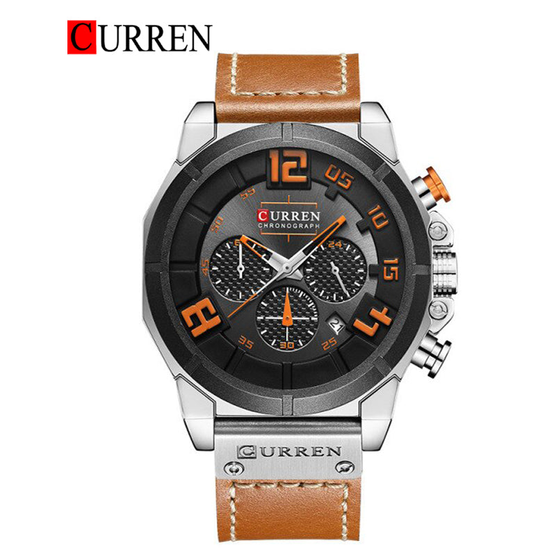 CURREN 8287 Men's Leather Straps Watch
