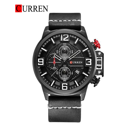 CURREN 8278 Men's Leather Straps Watch