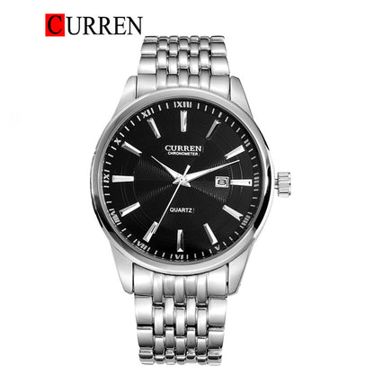 CURREN Original Brand Stainless Steel Band Wrist Watch For Men With Brand (Box & Bag)-8052