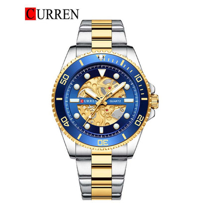 CURREN Original Brand Stainless Steel Band Wrist Watch For Men With Brand (Box & Bag)-8412