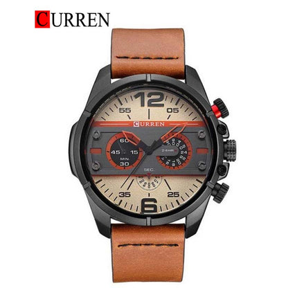 CURREN 8259 Men's Leather Straps Watch