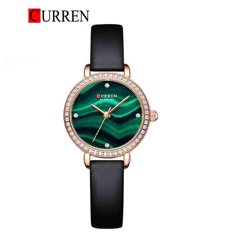 CURREN Original Brand Leather Straps Wrist Watch For Women With Brand (Box & Bag)-9083