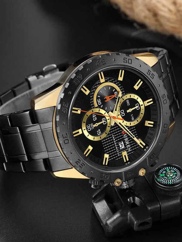 CURREN 8334 Men's Stainless Steel Watch