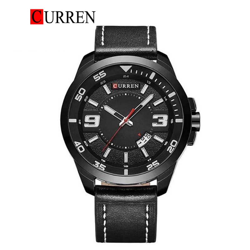 CURREN 8213 Men's Leather Straps Watch
