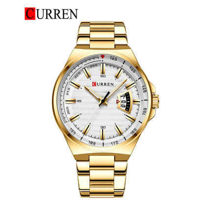 CURREN Original Brand Stainless Steel Band Wrist Watch For Men With Brand (Box & Bag)-8375