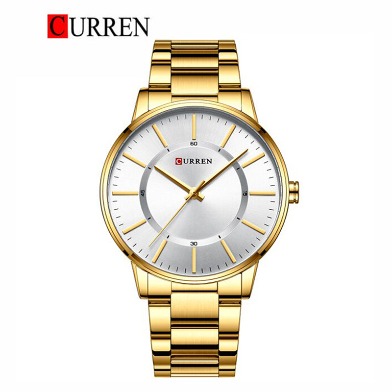 CURREN Original Brand Stainless Steel Band Wrist Watch For Men With Brand (Box & Bag)-8385