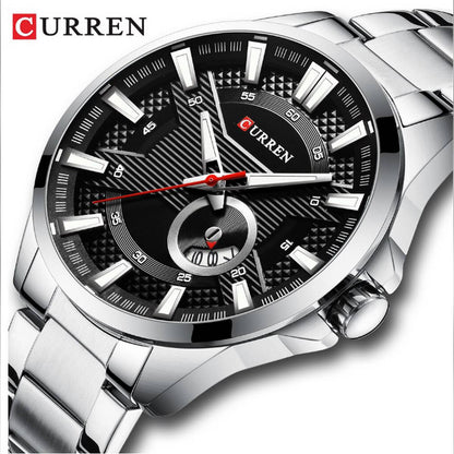 CURREN 8372 Men's Stainless Steel Watch