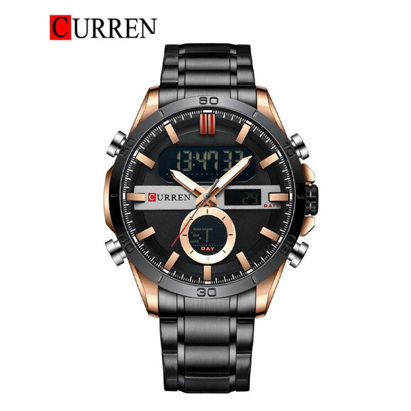 CURREN Original Brand Stainless Steel Band Wrist Watch For Men With Brand (Box & Bag)-8384