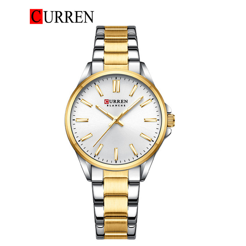 CURREN Original Brand Stainless Steel Wrist Watch For Woman With Brand ...