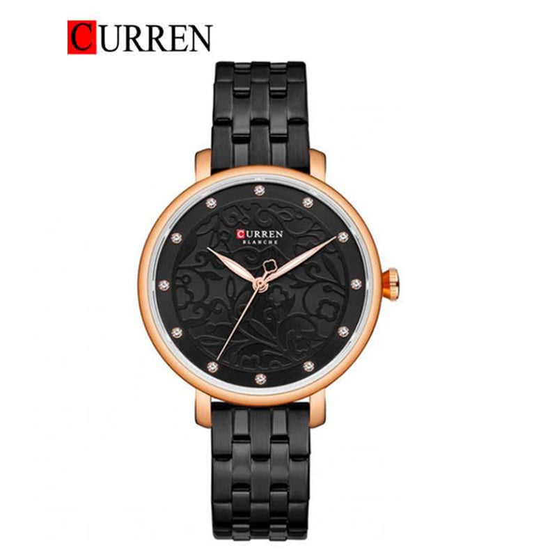 CURREN Original Brand Stainless Steel Band Wrist Watch For Women With Brand (Box & Bag)-9046