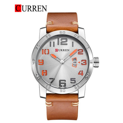 CURREN 8254 Men's Leather Straps Watch