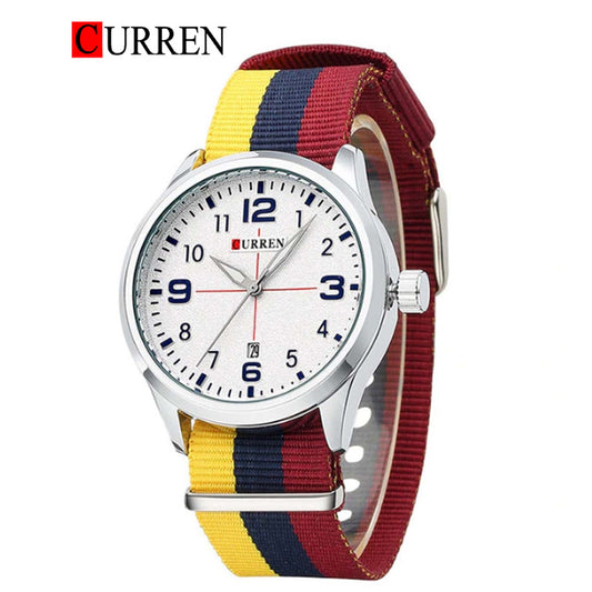 CURREN 8195 Men's Leather Straps Watch